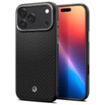 Spigen Enzo Aramid "T" Mag MagSafe Case for iPhone 17 Pro Max Black Silver