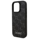Karl Lagerfeld KLHMP16XPKHPORPK iPhone 16 Pro Max 6.9" hardcase black Leather Monogram Metal L - imagine 6