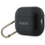 Case Guess Grained Classic Logo Hook for  AirPods Pro 3 black - imagine 3