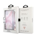 Guess GUHCN61KSMAPI iPhone 11 6,1" / Xr pink hardcase Marble with cord Collection - imagine 8