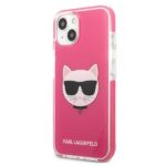 Karl Lagerfeld KLHCP13MTPECPI iPhone 13/ 14 / 15 6,1" hardcase fuschia Choupette Head - imagine 2