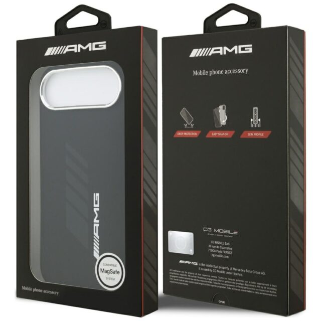 AMG Silicone Oversize Rhombs MagSafe Case for iPhone Air Black - imagine 8