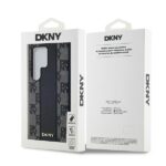 DKNY DKHMS24LPCPVSLK S24 Ultra S928 black hardcase Leather Checkered Mono Pattern MagSafe - imagine 8