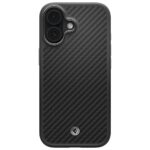 Spigen Enzo Aramid "T" Mag MagSafe Case for iPhone 17 Black Silver - imagine 2