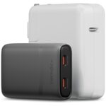 Wall charger Energea TravelWorld Edge 65W 2xUSB-C PD/PPS/QC3.0 (US/UK/EU) graphite - imagine 2