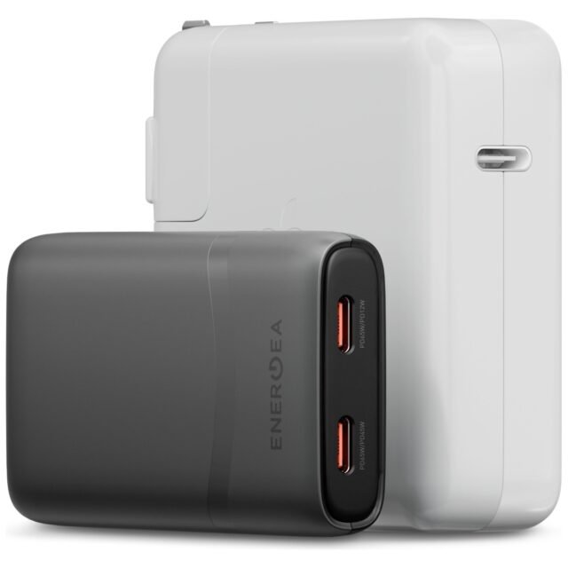 Wall charger Energea TravelWorld Edge 65W 2xUSB-C PD/PPS/QC3.0 (US/UK/EU) graphite - imagine 2