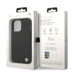 BMW BMHCP14LSLLBK iPhone 14 Pro 6,1" black Leather Stamp - imagine 8