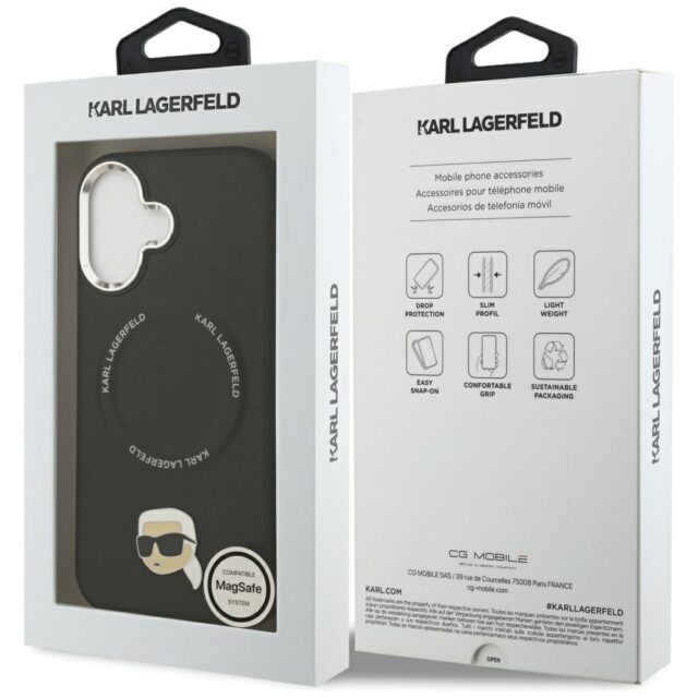 Karl Lagerfeld Karl Pin MagSafe Case for iPhone 17 Black - imagine 8