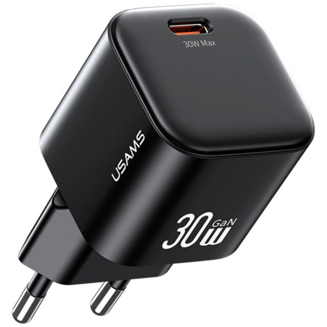 Wall Charger USAMS JO Series CC262 30W USB-C + 1m USB-C/USB-C White - imagine 2