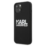 Karl Lagerfeld KLHCP13MSLKLRBK iPhone 13 / 14 / 15 6,1" Silicone Stack Logo black - imagine 2
