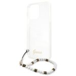 Guess GUHCP13XKPSWH iPhone 13 Pro Max 6,7" Transparent hardcase White Pearl - imagine 6