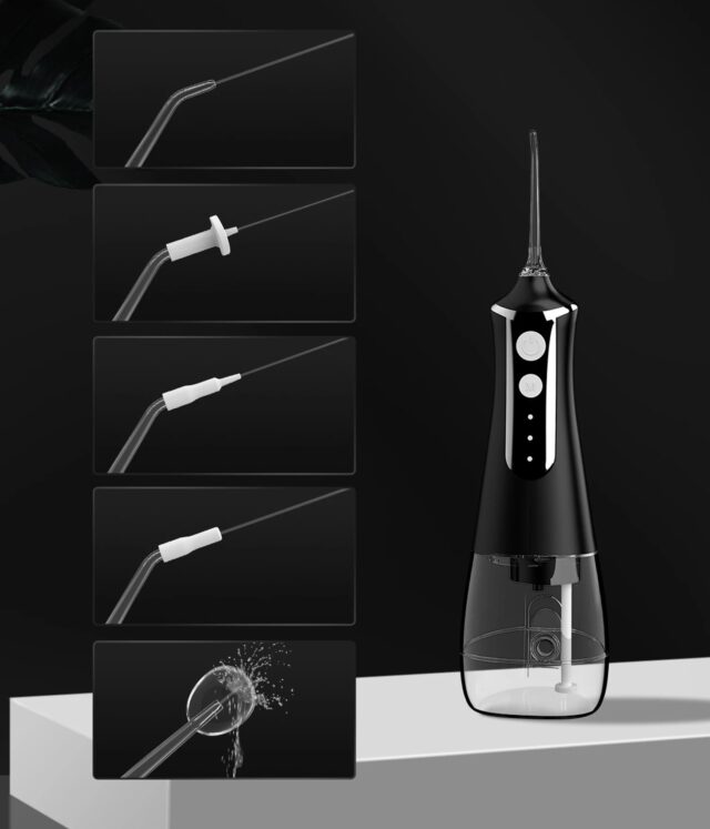 Extralink Beauty Intelligent Water Flosser L10 Black, 2000mAh, IPX6 - imagine 2