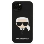 Karl Lagerfeld KLHCP13MSLKHBK iPhone 13 / 14 / 15 6,1" black hardcase Silicone Karl`s Head - imagine 3