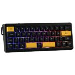 Mechanical keyboard Epomaker TH40 Wisteria Linear Switch black-gold - imagine 5