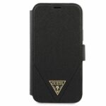 Guess GUFLBKP12LVSATMLBK iPhone 12 Pro Max 6,7" black book Saffiano - imagine 2
