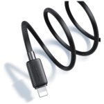 Cable USAMS KY Series US-SJ689 2.4A USB-A to Lightning 1m black - imagine 2