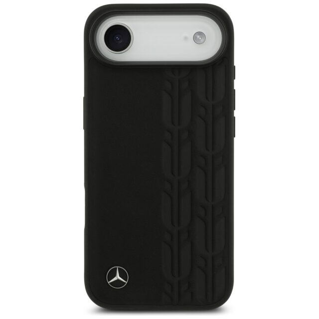 Mercedes Leather Laurel Leaves MagSafe Case for iPhone Air Black - imagine 3