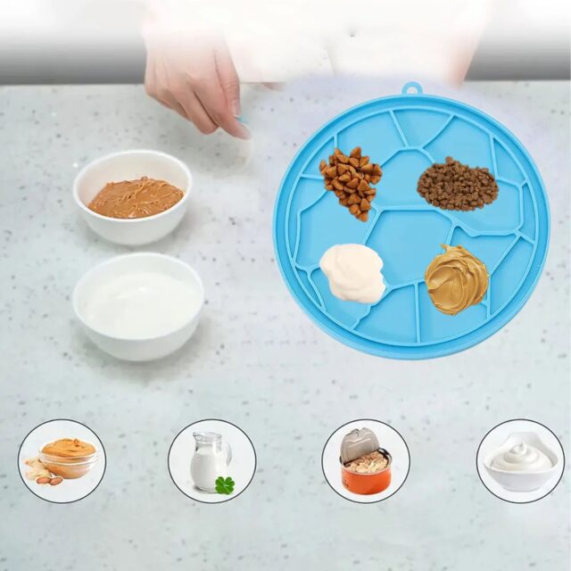 Licking Mat for Dogs and Cats Extralink Pets, Anti-Stress Soothing Slow Feeder Pet-756 - imagine 3