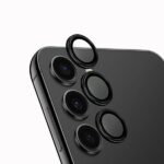 UNIQ Optix Aluminum Camera Lens Protector Sam S24+ S926 midnight black camera lens protector with a