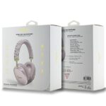 Guess Bluetooth on-ear headphones GUBHK1GCTCSP pink Gcube Metallic Script Logo - imagine 4