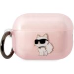 Karl Lagerfeld KLAP2HNCHTCP Airpods Pro 2 (2022/2023) cover pink Ikonik Choupette