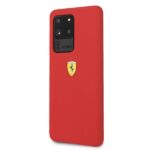 Ferrari Hardcase FESSIHCS69RE for Samsung Galaxy S20 Ultra (G988) Red Silicone Collection - imagine 2