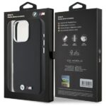 BMW BMHCP16L23PMWK iPhone 16 Pro 6.3" black hardcase M Smooth Full Wrapped Metal - imagine 8