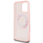 Guess GUHMP16XHFWFCP iPhone 16 Pro Max 6.9" pink hardcase IML Flowers Wreath MagSafe - imagine 7