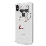 Karl Lagerfeld KLHCI65CFA iPhone Xs Max hardcase transparent Choupette Fun - imagine 2