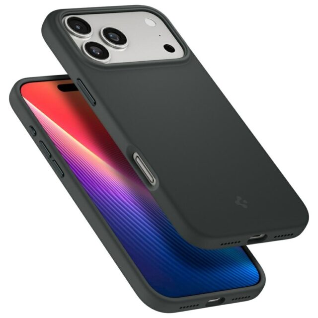 Spigen Silicone Fit MAG MagSafe Case for iPhone 17 Pro Green - imagine 8