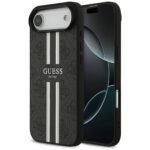 Case Guess 4G Printed Stripes MagSafe for iPhone Air black