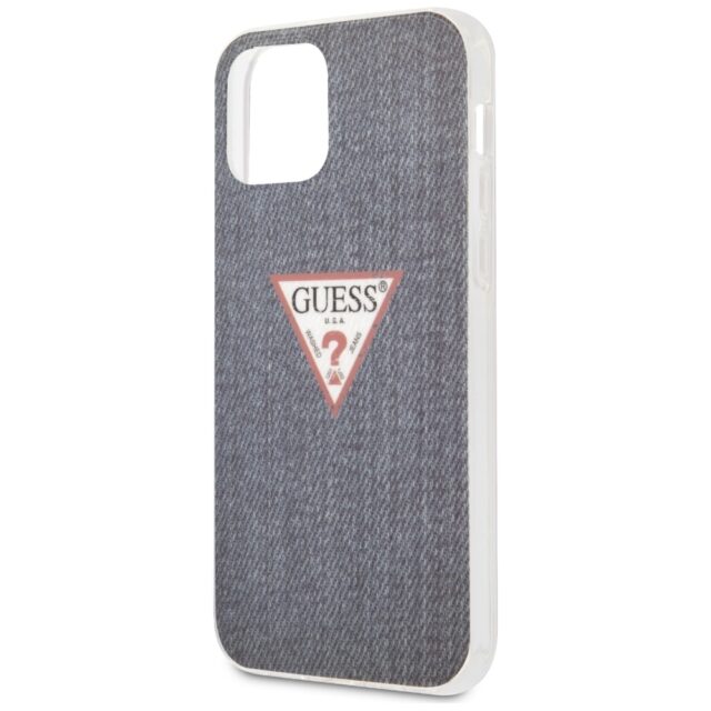 Guess GUHCP12LPCUJULDB iPhone 12 Pro Max 6,7"  dark blue hardcase Jeans Collection - imagine 6