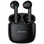 AWEI Bluetooth 5.3 T26 Pro TWS headphones + docking station black
