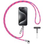 Usams SJ745 60W USB-C to USB-C 1.2m Pink Phone Lanyard with Charging Cable