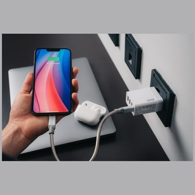Verbatim 30W Wall Charger 3xUSB-A/USB-C PD 3.0 CHR-30EU2 white 49701 - imagine 4