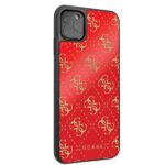 Guess GUHCN654GGPRE iPhone 11 Pro Max red hard case 4G Double Layer Glitter - imagine 5