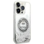 Karl Lagerfeld KLHCP14LLCRSGRS iPhone 14 Pro 6,1" silver hardcase Liquid Glitter RSG - imagine 4