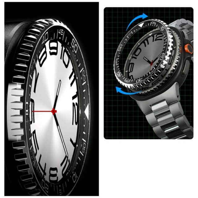 Spigen Bezel Tune Pro Diver Case for Samsung Galaxy Watch 8 46mm black - imagine 10