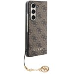 Guess GUHCZFD5GF4GBR F946 Z Fold5 brown hardcase 4G Charms Collection - imagine 5