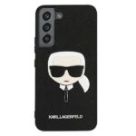 Karl Lagerfeld KLHCS22MSAKHBK S906 S22+ black hardcase Saffiano Ikonik Karl`s Head - imagine 3