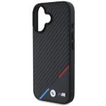 BMW BMHMP16S23PUDTK iPhone 16 6.1" black hardcase M Carbon Tricolor Line MagSafe - imagine 6