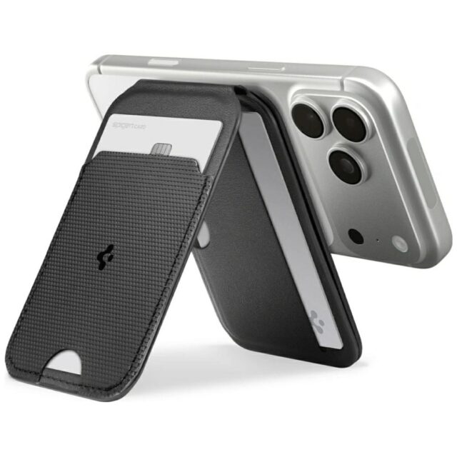 Magnetyczny portfel Spigen S314-2 Slim    Fold Tripod MagSafe czarny - imagine 10