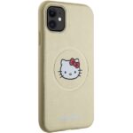 Hello Kitty HKHMN61PGHCKD iPhone 11 / Xr 6.1" Gold Hardcase Leather Kitty Head MagSafe - imagine 4