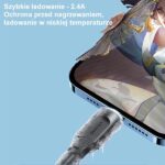 USAMS lightning cable 2.4A 1.2m Fast Charging Lithe Series black SJ565USB01 (US-SJ565) - imagine 5