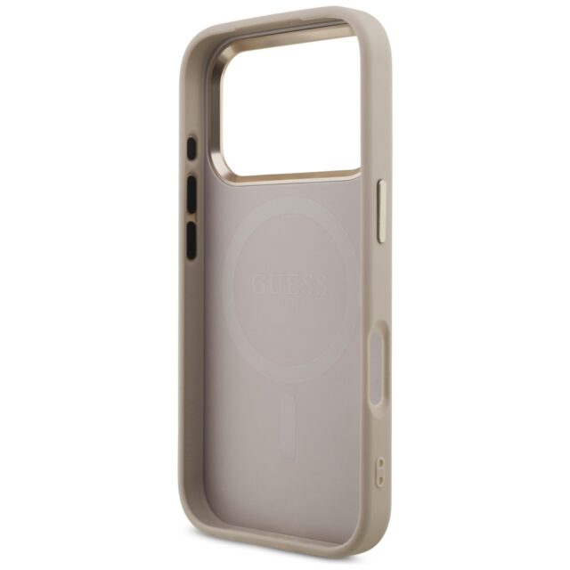 Case Guess 4G Triangle Logo MagSafe for iPhone 17 Pro pink gold - imagine 7