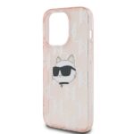 Karl Lagerfeld KLHCP14LHKLPCHP iPhone 14 Pro 6.1" pink hardcase IML Choupette Head & Monogram - imagine 6