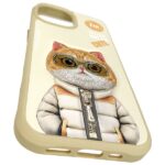 Nimmy case iPhone 15 6.1" khaki Cool&Cute 2.0 Cat - imagine 9
