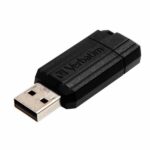 Verbatim USB-A 2.0 PinStripe Flash Drive 16GB black 49063