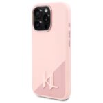 Karl Lagerfeld KLHMP16XSCMKMPCP iPhone 16 Pro Max 6.9" pink hardcase Silicone Shadow Metal Ini - imagine 2