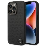 Mercedes MEHCP14L8REMPK iPhone 14 Pro 6.1" Black Hardcase Leather Stars Pattern